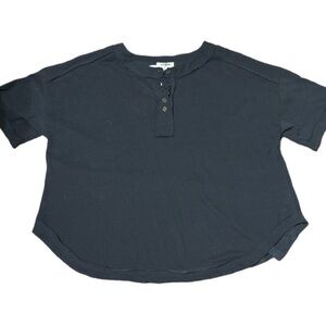 Umgee Charcoal Button-Up Top